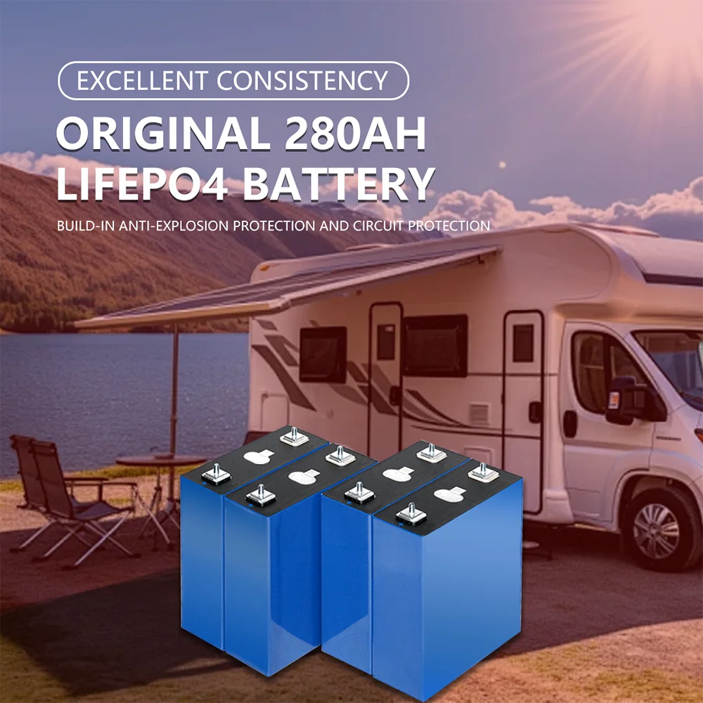 280AH Lifepo4 Battery 302AH 320AH 3.2V Lithium Battery For DIY 12V 24V 48V RV Vans Campers Solar Cells Battery