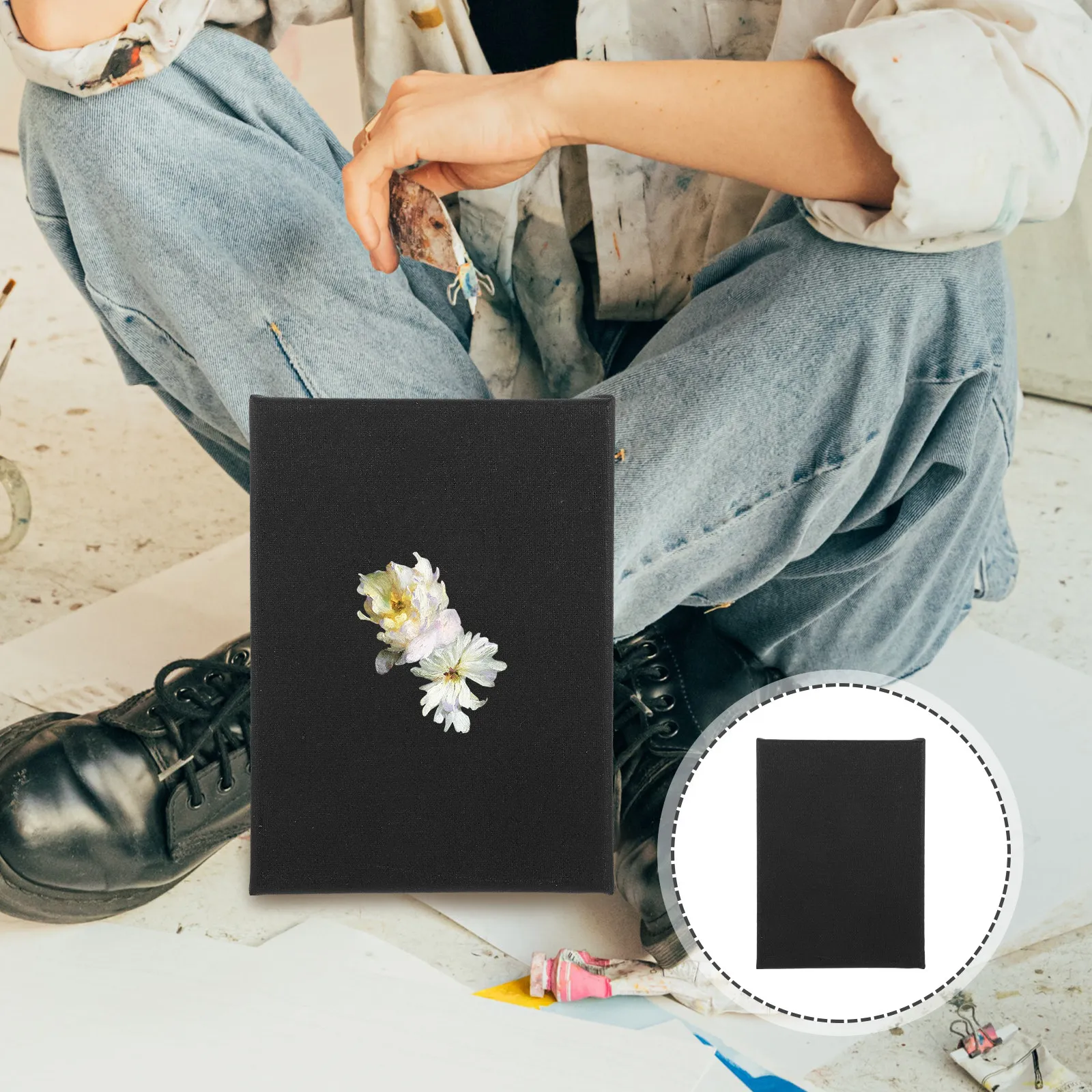 

Пустая квадратная рамка для рисования, холст на картонной основе для художников, любителей рисования маслом, творческого декора дома, многофункциональные художественные принадлежности