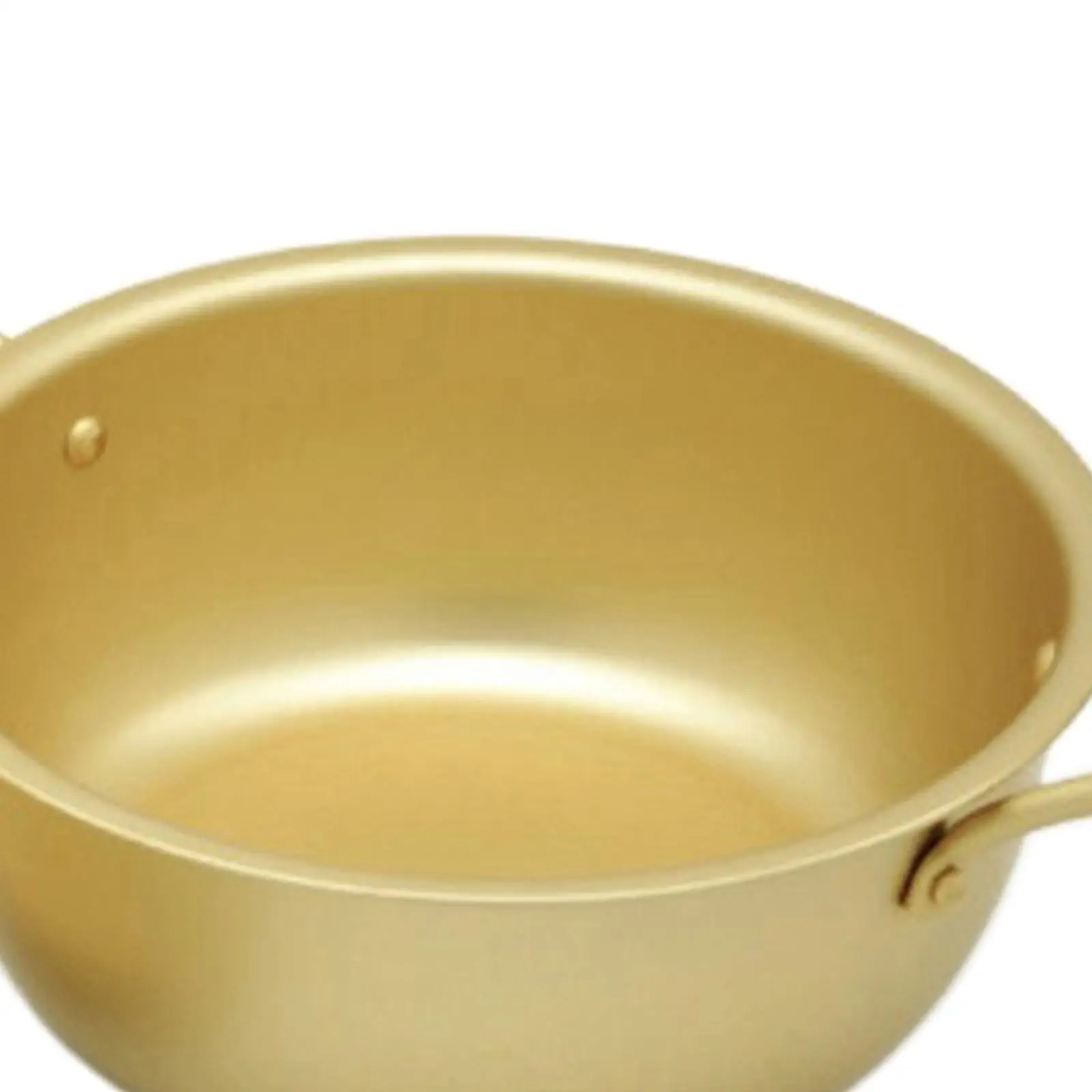 Deep Korean Cooking Stockpot with Lid Aluminum Noodle Soup Pan for Big Family Meal Preparation