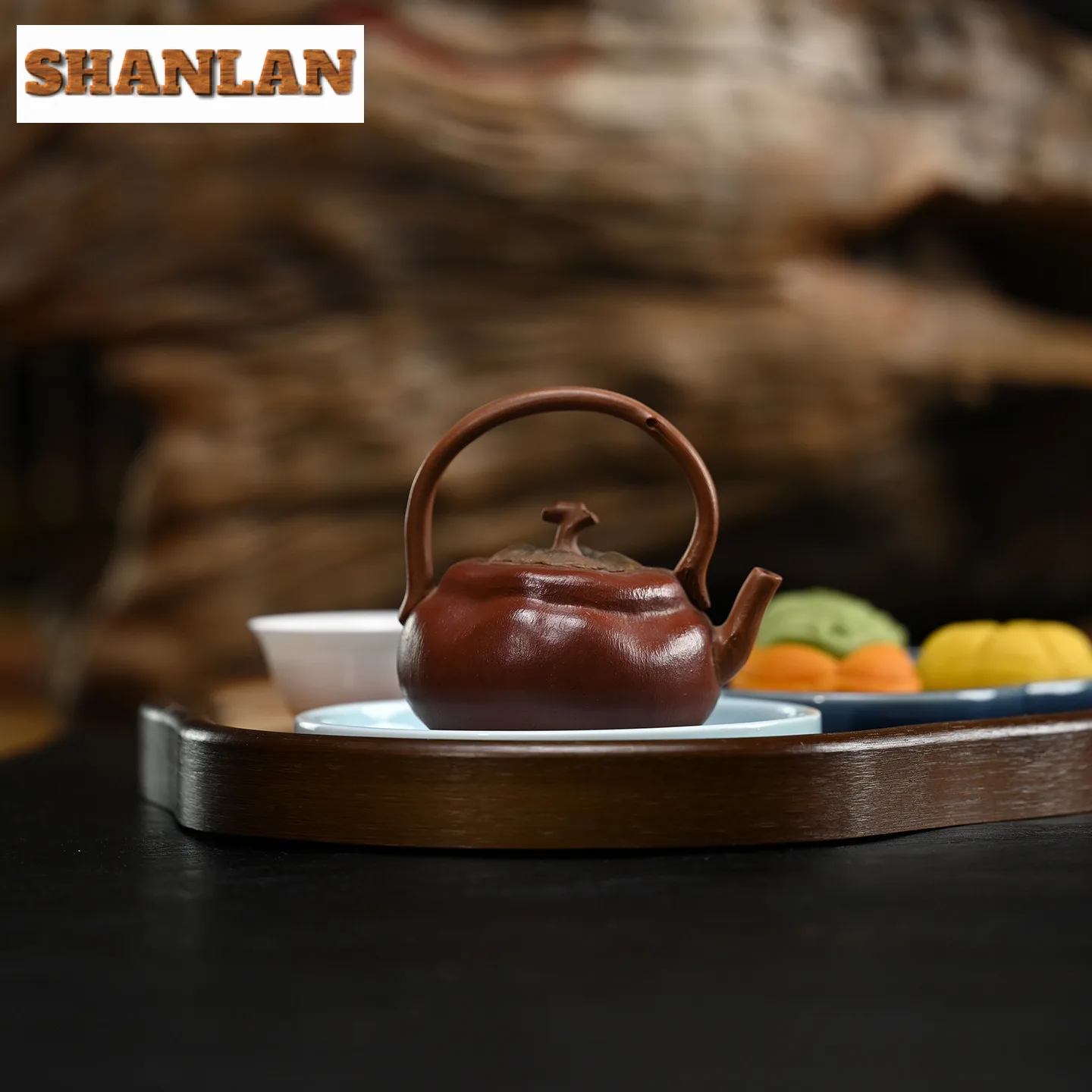 150ml Yixing Purple Clay Teapots Artists Handmade Persimmon Pot Raw Ore Section Powder Slurry Mud Kettle Zisha Chinesetea Set
