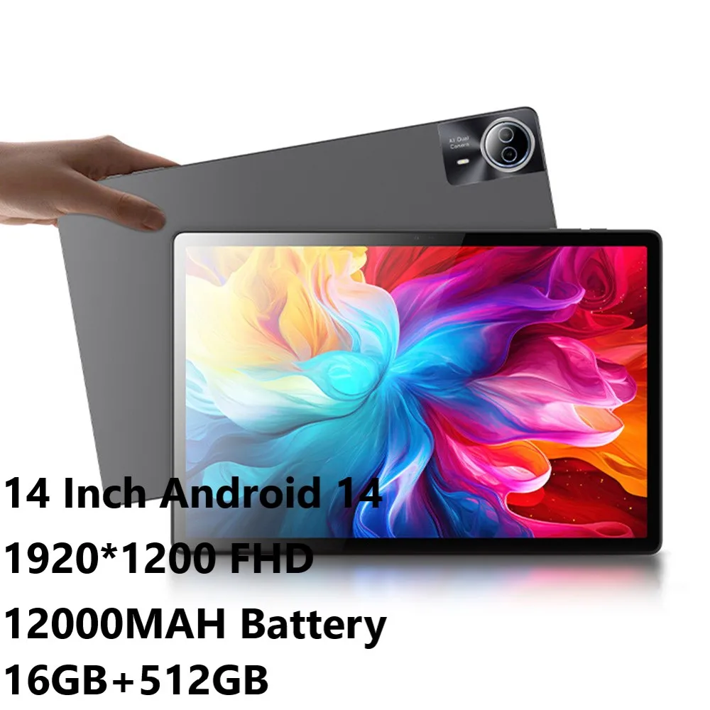 Global Version Nenmone Mpad15 Tablet PC Android 15 AI 14'' 2K Screen 16GB RAM 512GB 12000mAh Large Battery Smart Pad