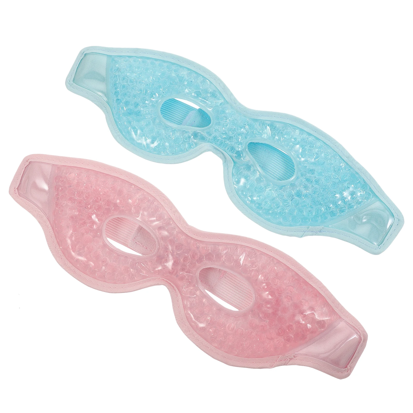 

2Pcs Skin friendly Eye Mask Cooling Pads PVC Soft Reusable Gel Eye Pads Anti light Travel Home Use Face Care Spa