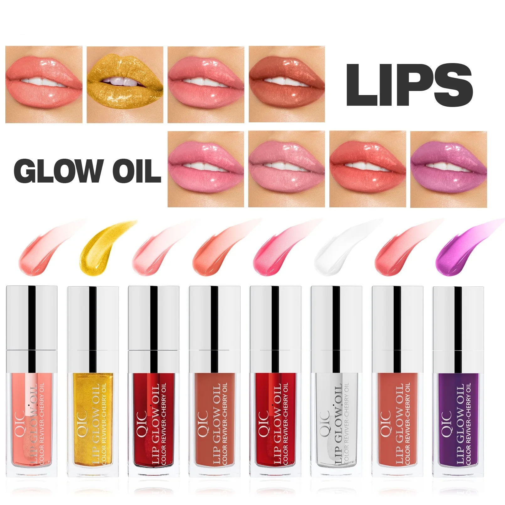 8ml Lip Oil Gloss Lip Plumper Makeup idratante non appiccicoso Sexy Water Glitter Glitter Primer Tint balsamo per le labbra cosmetici per la cura