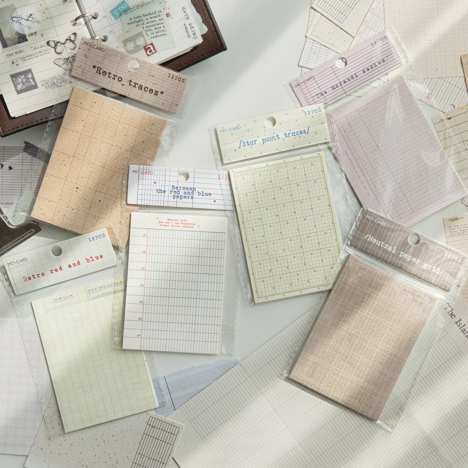 12 pcs Vintage Collage Scrapbooking Journal Material paper Card Making DIY Retro Source Paper Creative Memo Stationery