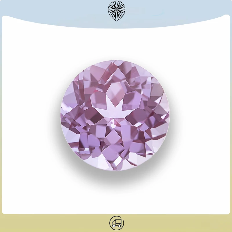 

Lab Grown Round Shape Alexandrite Stone Purple Color Charms Beads Selectable AGL Certificate for Diy Jewelry Making Materials