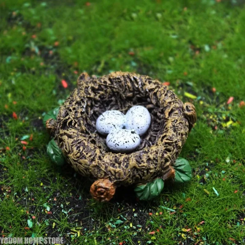 Mini Resin Animal Figurines, Micro Landscape Ornaments for Fairy Garden Succulent Dollhouse Decor