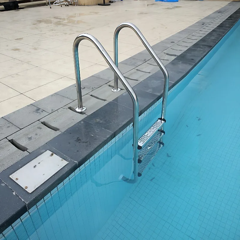2/3/4/5 Step 304 Stainless Steel  Anti-Slip No Concrete Inground Steel Pool Ladder for Outdoor Family Swimming Pool Layout