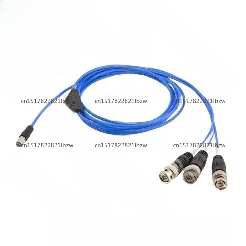 1/4-28 4-Pin Cable Connector to 3-Way Coaxial Splitter Adapter