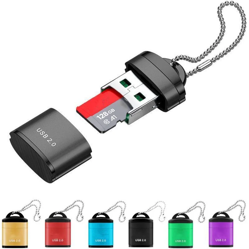 

Mini High Speed USB 2.0 Card Reader Micro SD Memory Card Adapter For PC Computer Laptops Notebook Car Music Play TF Card Reader