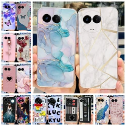For Realme 11X Case RMX3785 Luxury Marble Butterfly Cover Soft Transparent Silicone Coque For Realme 11 5G Realme11x Mobile Capa