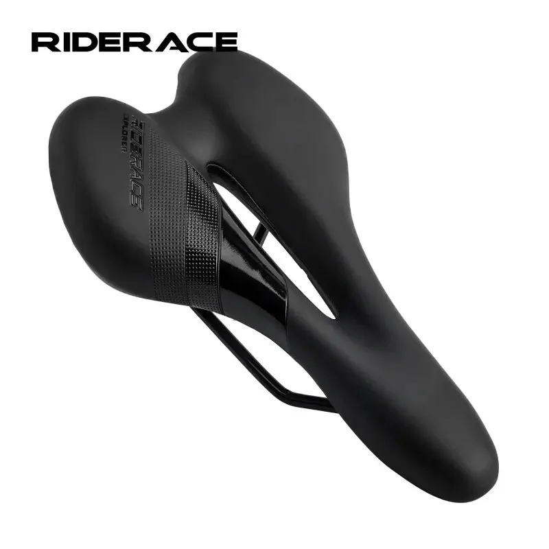 Bike Saddle Hollow MTB Mountain Road Bike Seat For Men Women PU Leather Sponge Comfortable Soft Shockproof Cycling Cushion