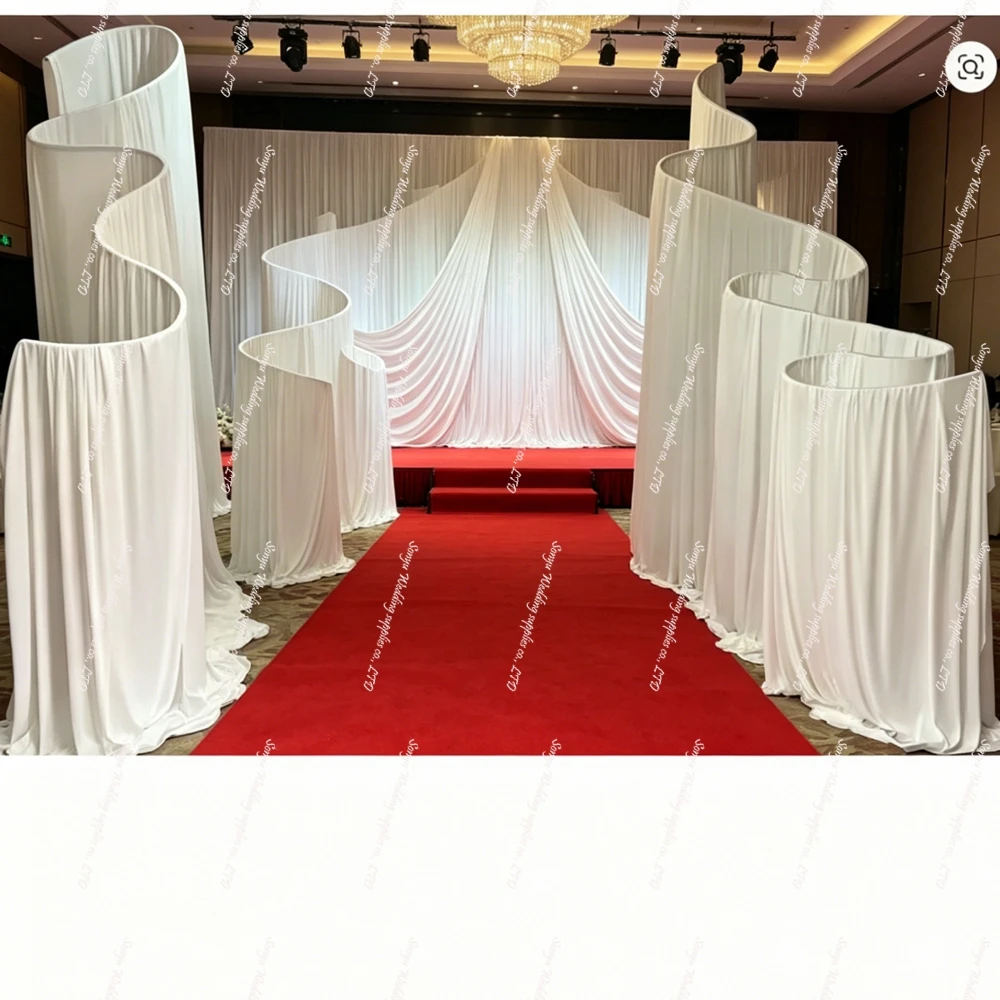 

2026 Instagram Hottest Wedding Backdrop Stand Decoration, Party Event Outdoor Photo Curtain Garden Decoration Arch