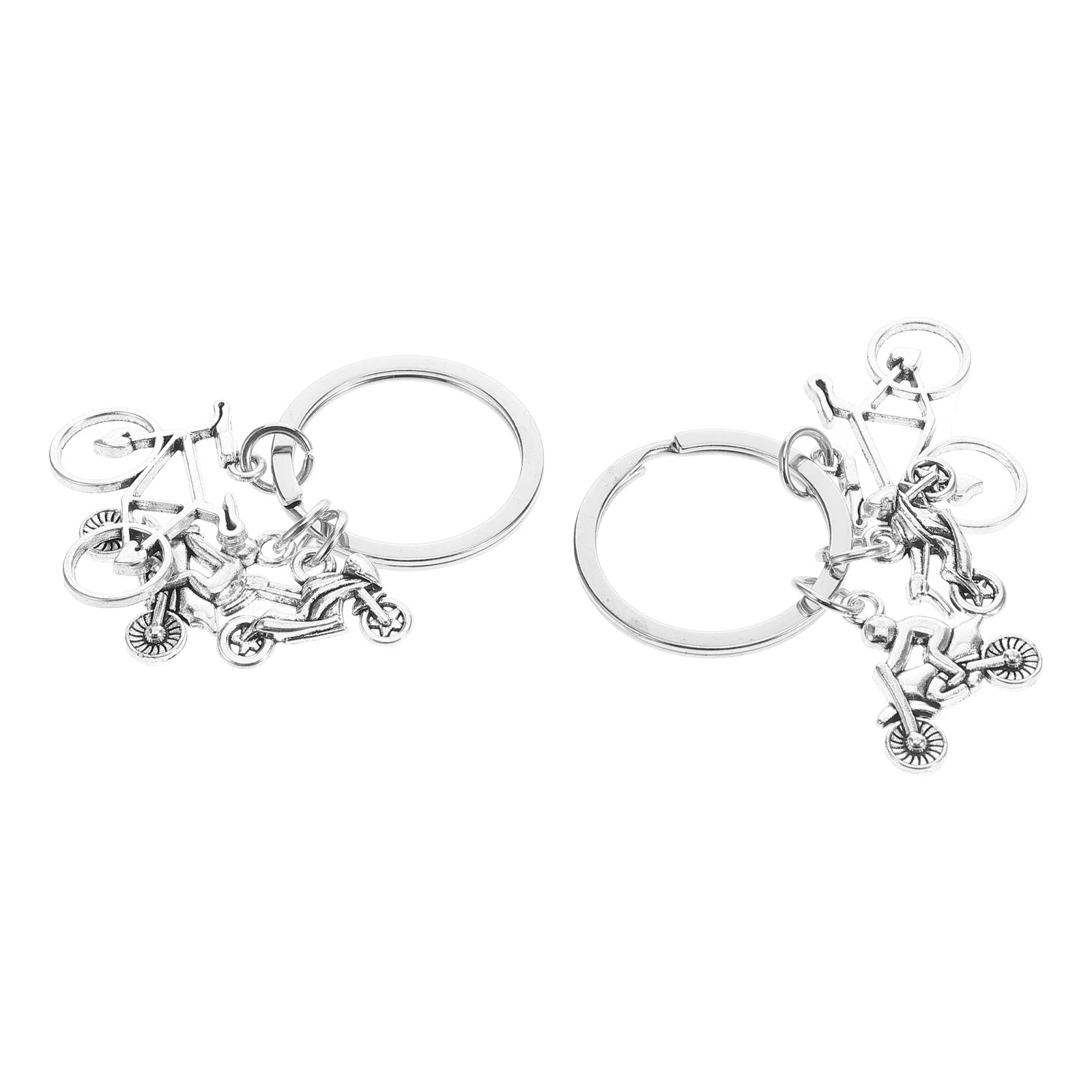 2 قطعة سلسلة المفاتيح المعدنية قلادة دراجة نارية سحر للدراجات الإبحار سيارة الرياضة مروحة اكسسوارات سبيكة حلقة رئيسية حامل الروحي #4
