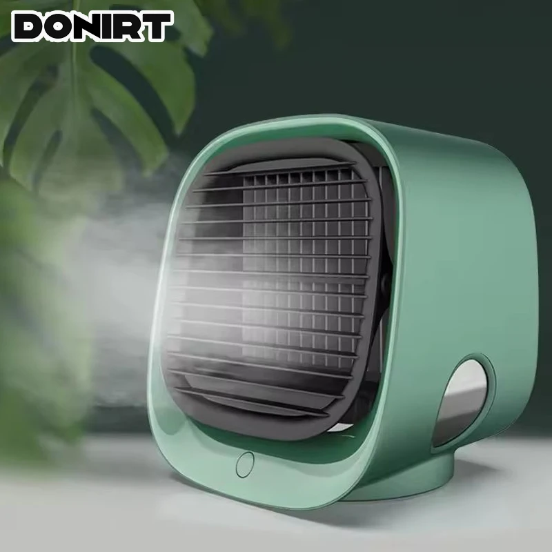 مرطب صغير مروحة الهواء البارد سطح المكتب مروحة التبريد مكتب المنزل المحمولة مروحة USB إضافة الجليد المياه مروحة كهربائية الأجهزة المنزلية