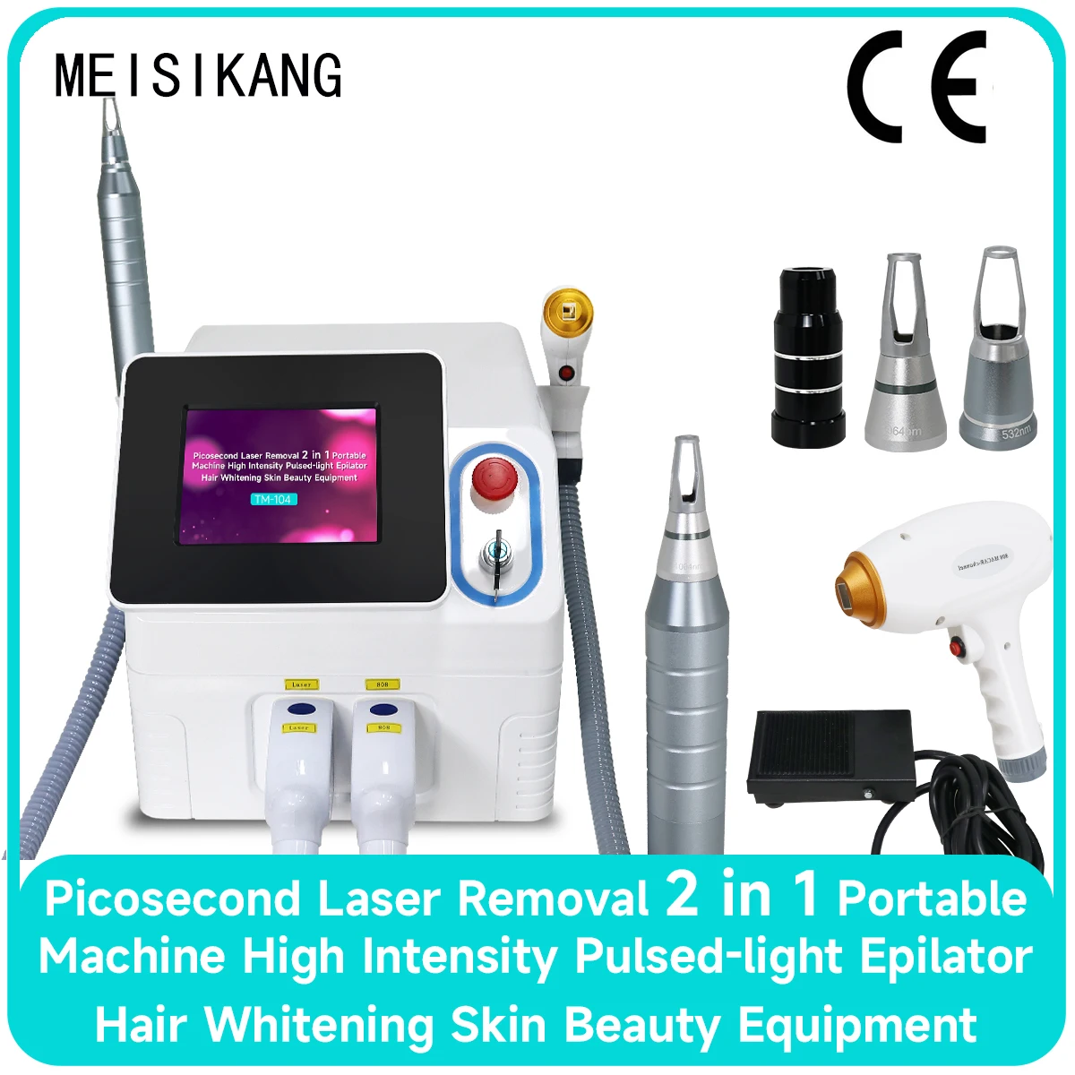 Пикосекундный диодный лазер для удаления волос, аппарат Pico Laser, лазер Nd:YAG для удаления татуировок, перманентное удаление волос, устройство для ухода за кожей и косметологии