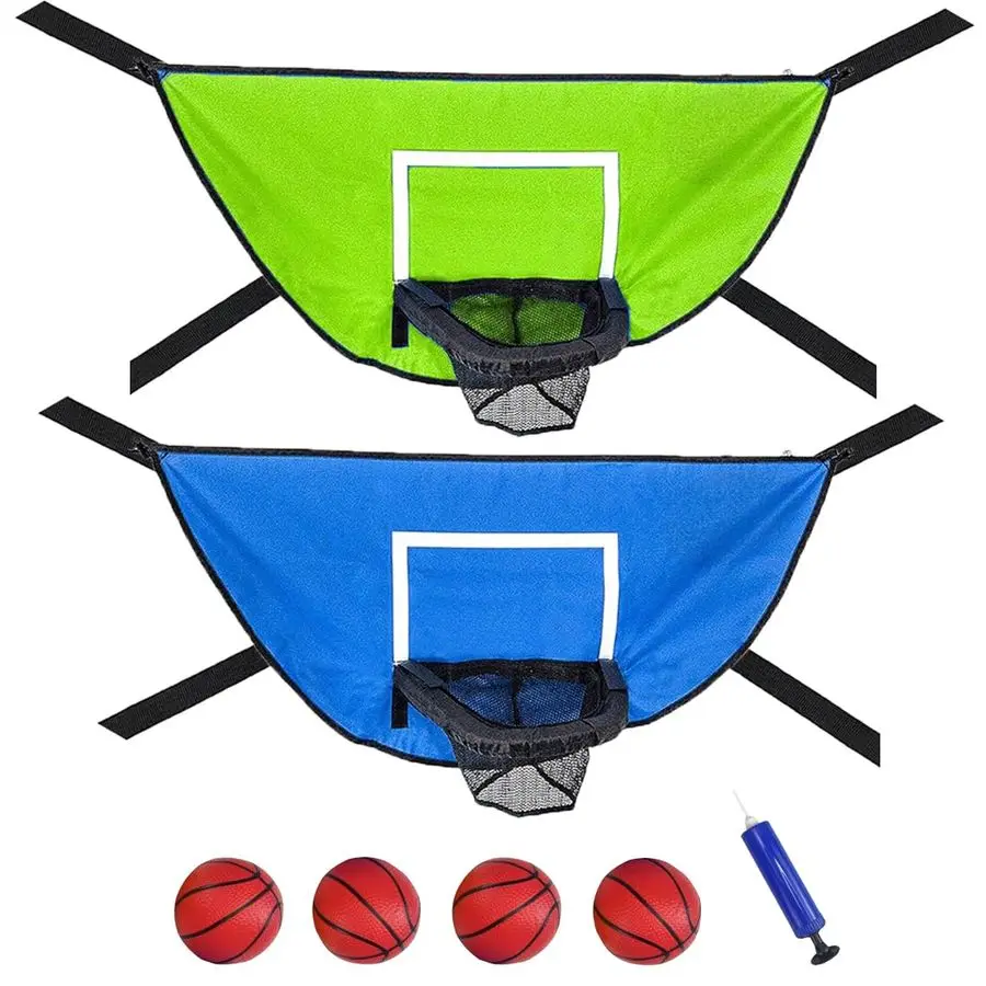 

Pack Trampoline Basketball Hoop Attachment for Adults Basketball Hoop Goal for Trampoline Accessories Outdoor