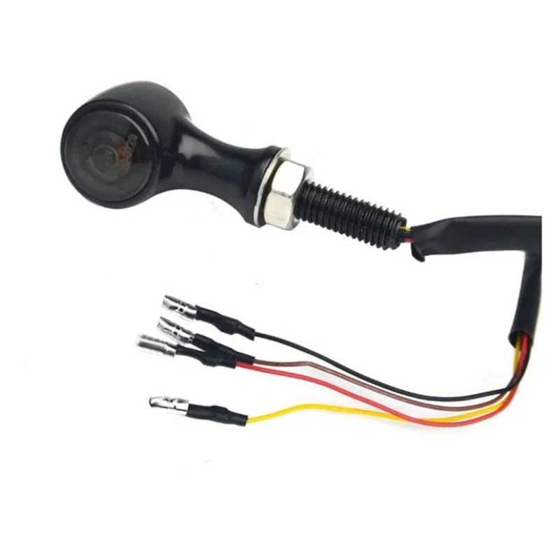 Мотоцикл 12 В указатель поворота 2 шт. 4-контактный индикатор задний фонарь стоп-сигнал Daul двойной цвет желтый красный свет