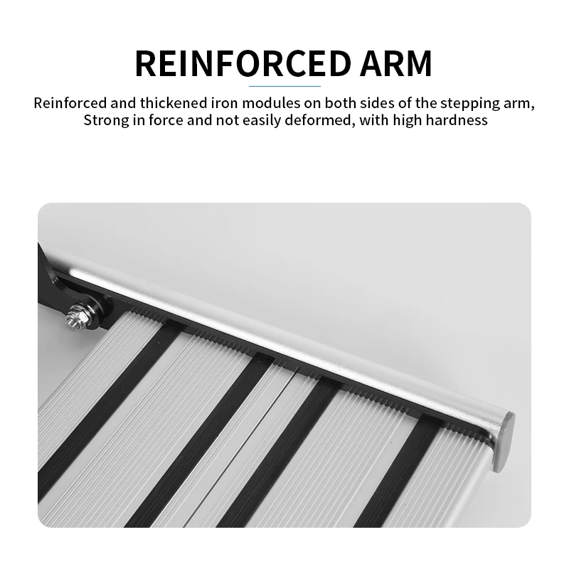 2025 519mm RV Step Aluminum Electric Slide Out Telescopic Single/Double Layer Stairs with LED Light