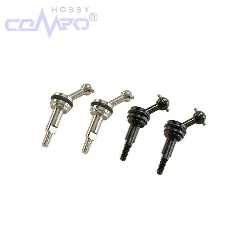 2Pcs 2mm Extended Metal CVD Universal Joint Shaft with M2 Nut for Wltoys K969 K989 K979 P929 1/28 RC Car Upgrades Parts