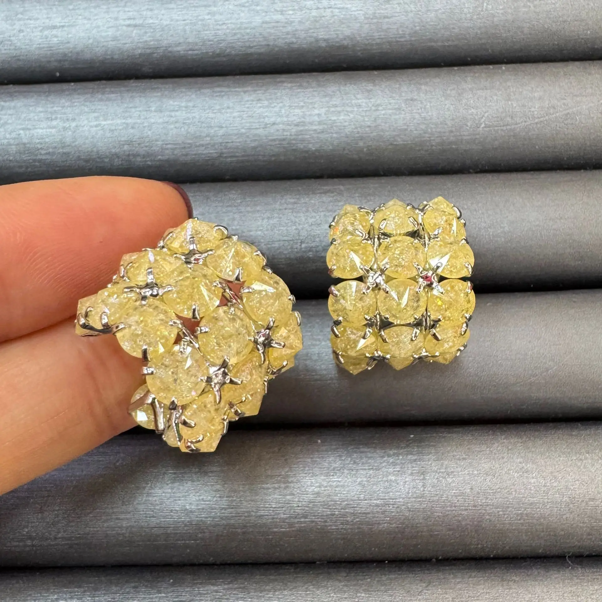 

fashion cute earrings for women girls jewelry yellow green white earrings female gift spring summer jewelry