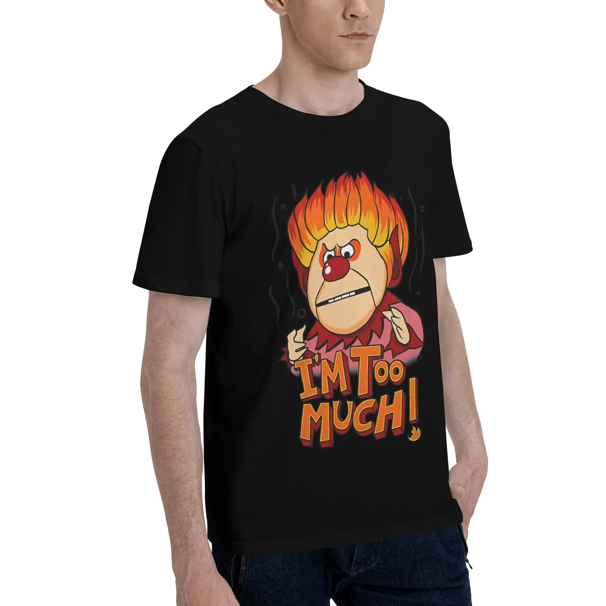 Heat Miser Funny Graphic 100% Cotton T-Shirt Miser Brothers Tees Tops For Men