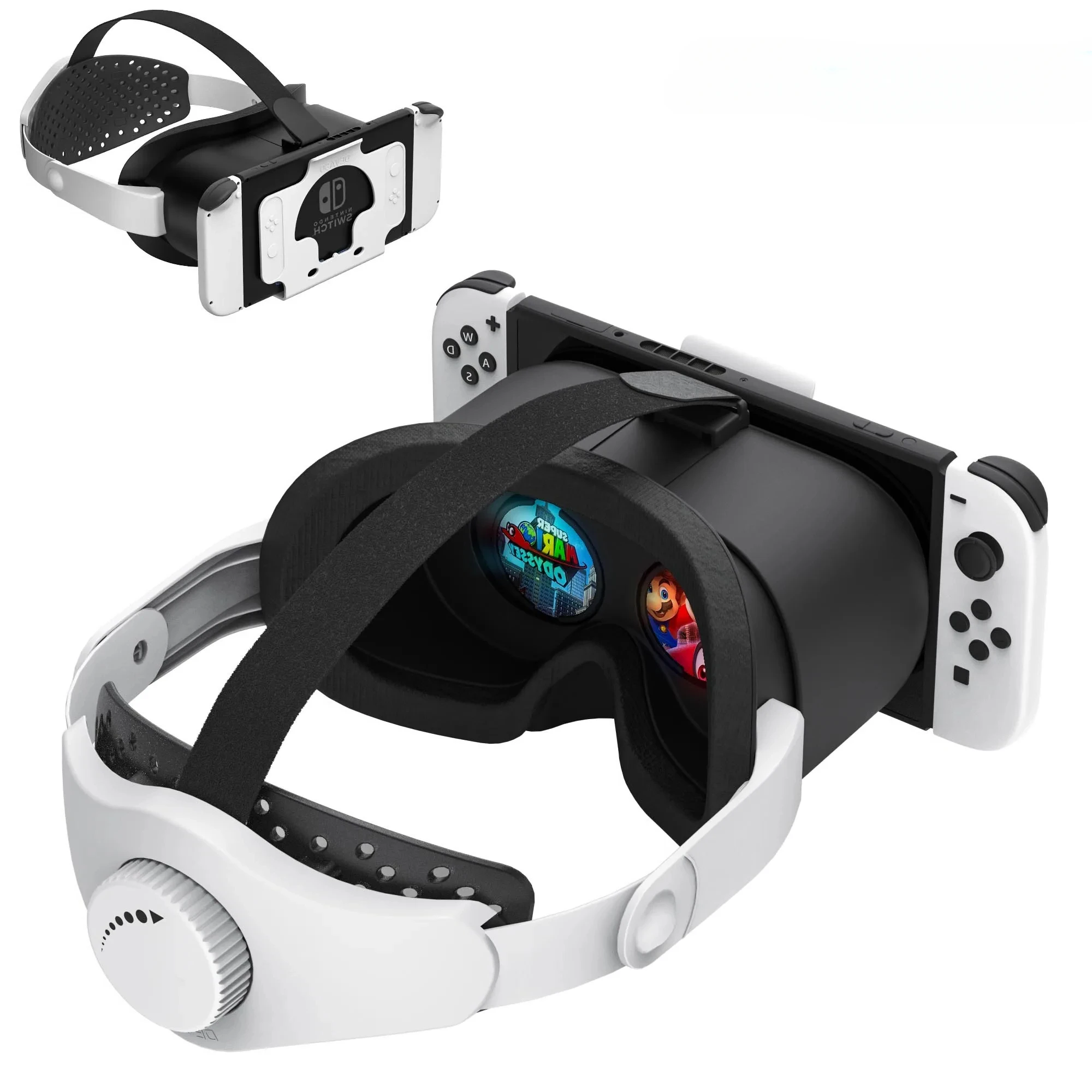 Upgraded VR Headset for Nintendo Switch & Switch OLED, VR Gaming Switch Virtual Reality Glasses with Adjustable Lens Elite Strap