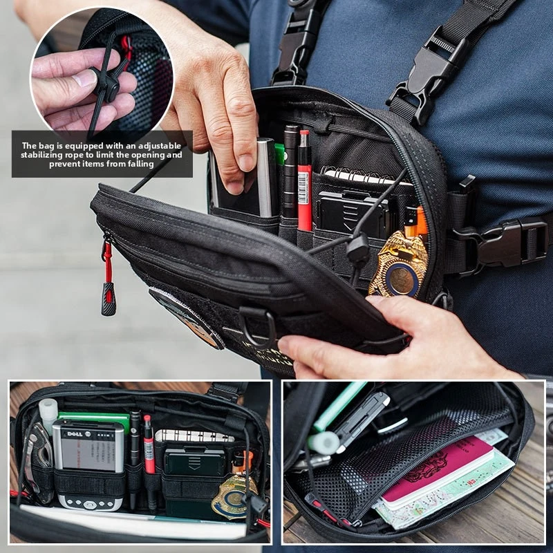 

Tactical Chest Bag Multifunctional Single Shoulder Bag Outdoor Hiking Military Crossbody Backpack