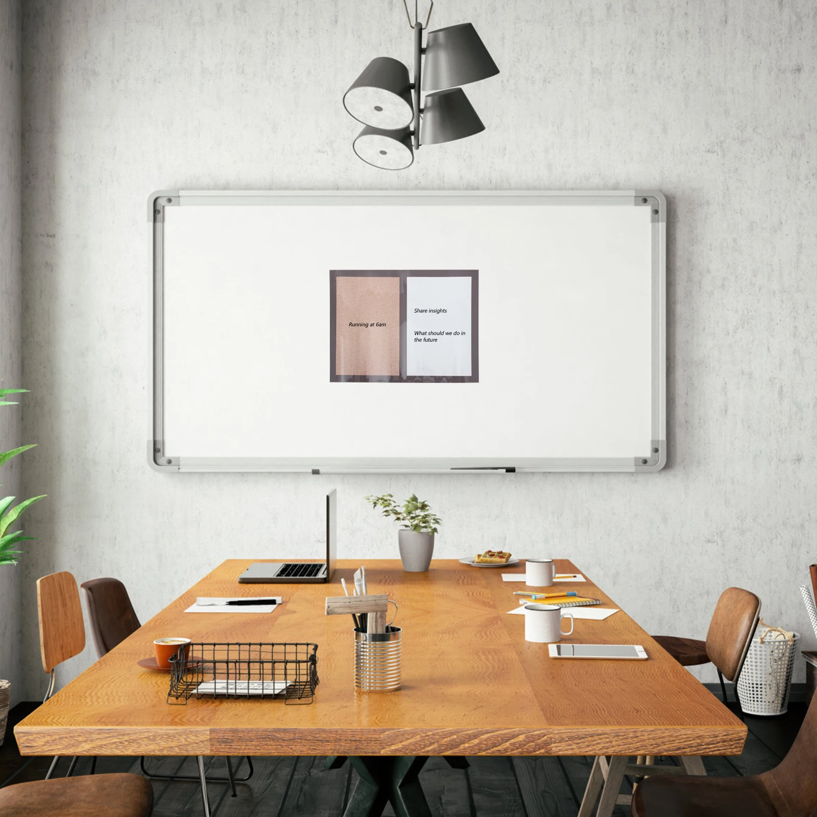 

Multi Functional Cork Board Whiteboard Memo Photo Wall Message Board Lightweight Portable Wear Resistant for Office