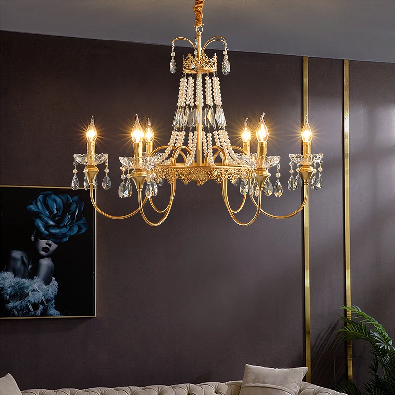 French cloakroom, princess room, bedroom, creative wedding room, atmospheric crystal chandelier