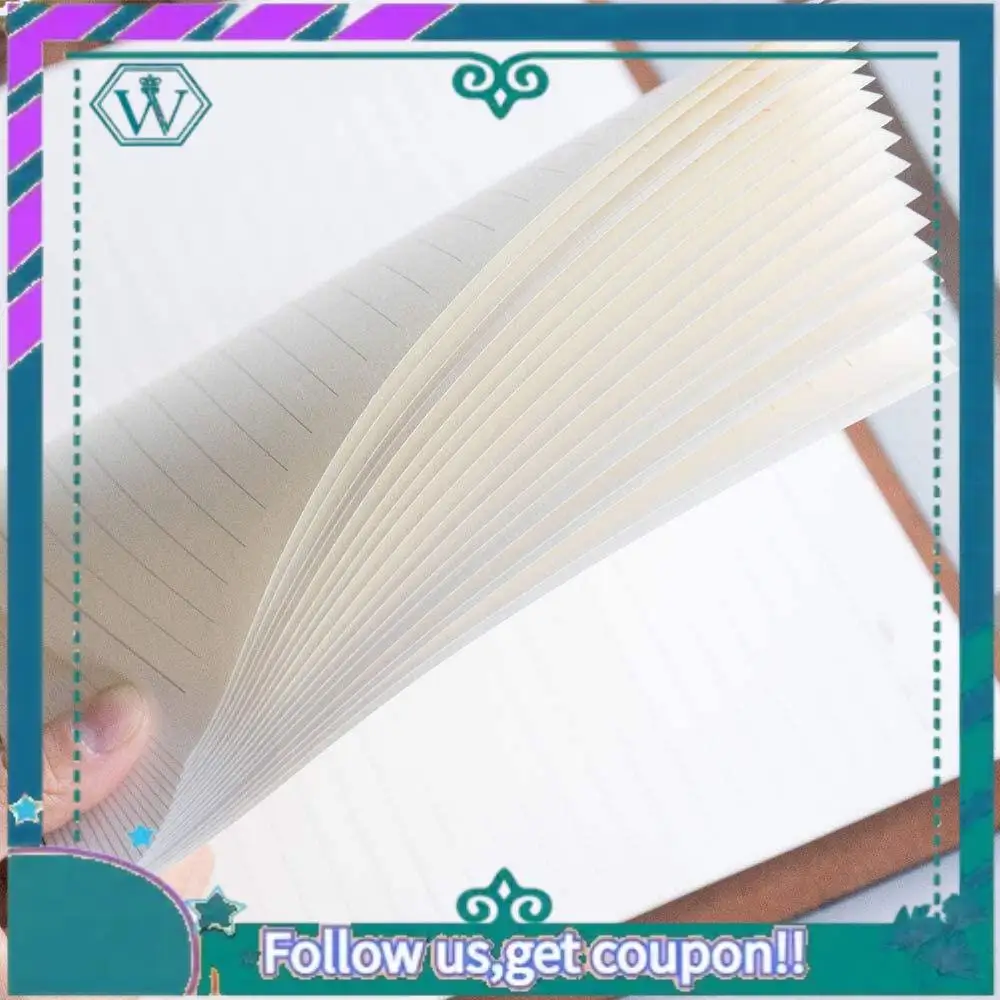 Upgraded A5 Notebook 6 Holes PU Leather Cover Notebook Loose Pocket Leather Refillable Notebook Binder Rings Journal