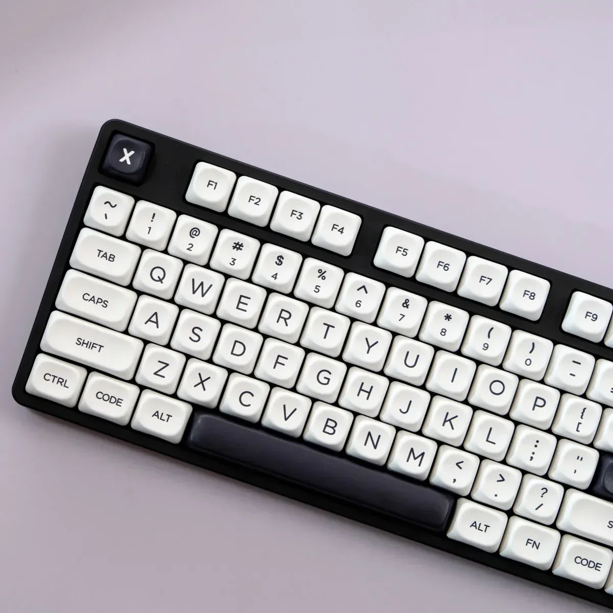 129 key minimalist white MOA height PBT material sublimation keycap suitable for gaming mechanical keyboard