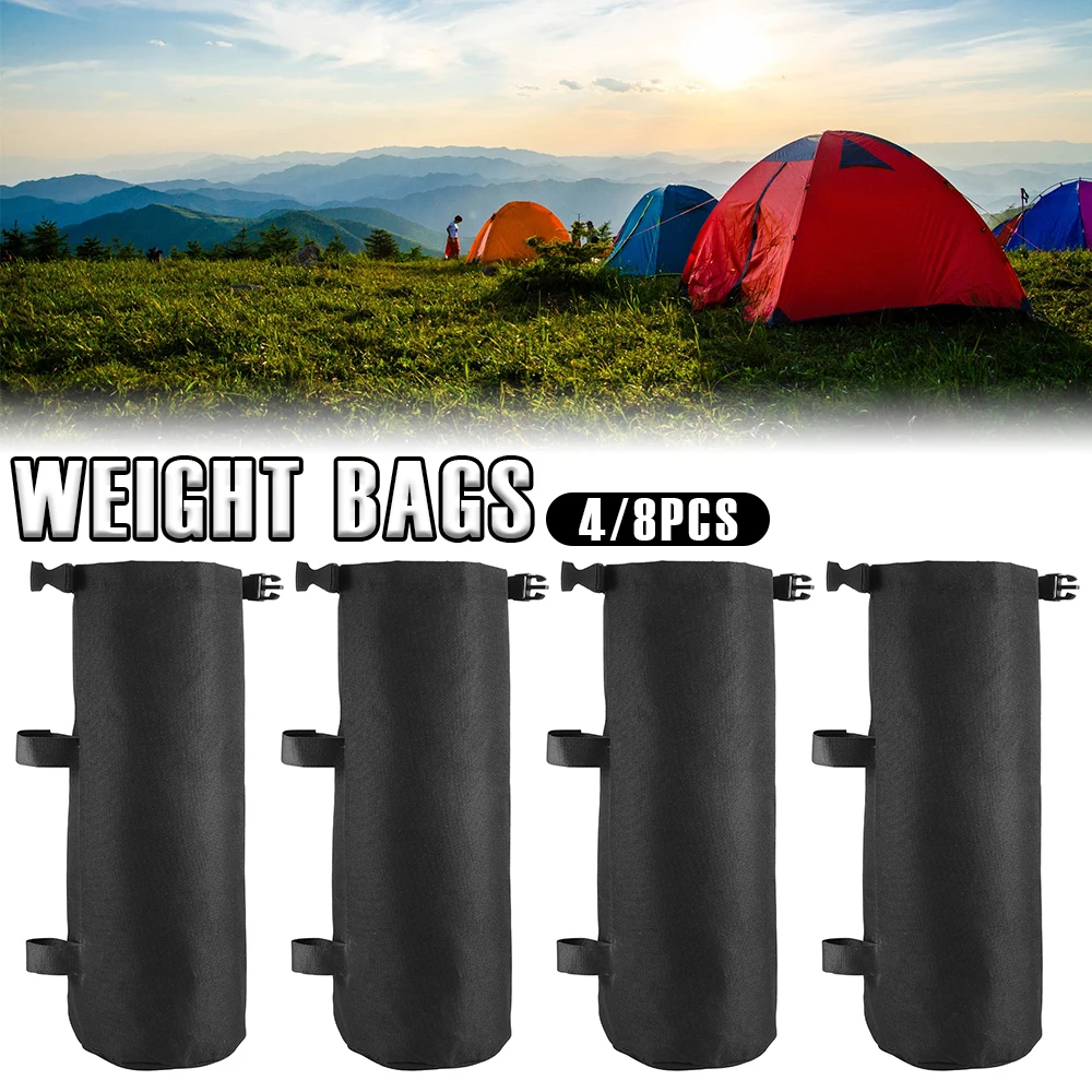 4/8Pcs 40.5x23cm Gazebo Sand Bags 600D Oxford Fabric Weighted Feet Bag Camping Equipment Outdoor Accessories for Tent Umbrella