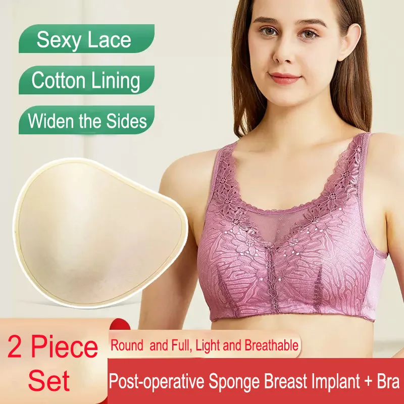 

Breast Surgery Special Breast Artificial Prosthesis Fake Boob Sponge Chest Pad Female Bra Summer Breathable for Mastectomy Set