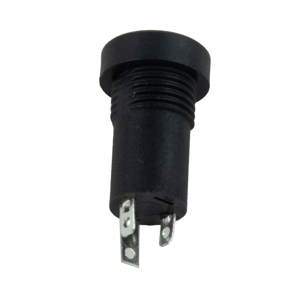 2 Pcs 3.5mm Audio High Quality Jacks Aux Socket Stereo 3 Pole Stereo Solder Panel Mount Connector Adapter Black