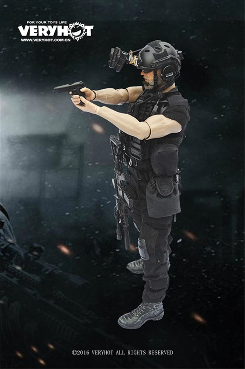 1/6 Scale Veryhot VH1048 Complete Set U.S. Navy SEAL Night Operations Combat Uniform Clothes 12 Inches Collection