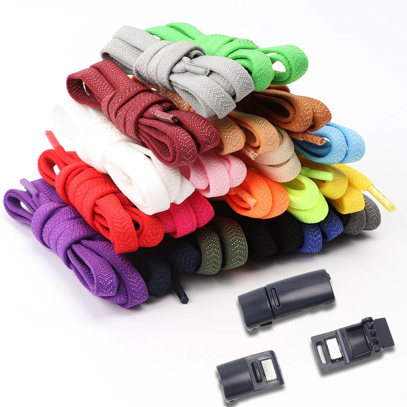 No Tie Shoelaces Magnetic Shoe Laces Clip Without Ties Shoelace Flat Elastic Laces for Sneakers Rubber Laces Stretch Shoestrings image 5