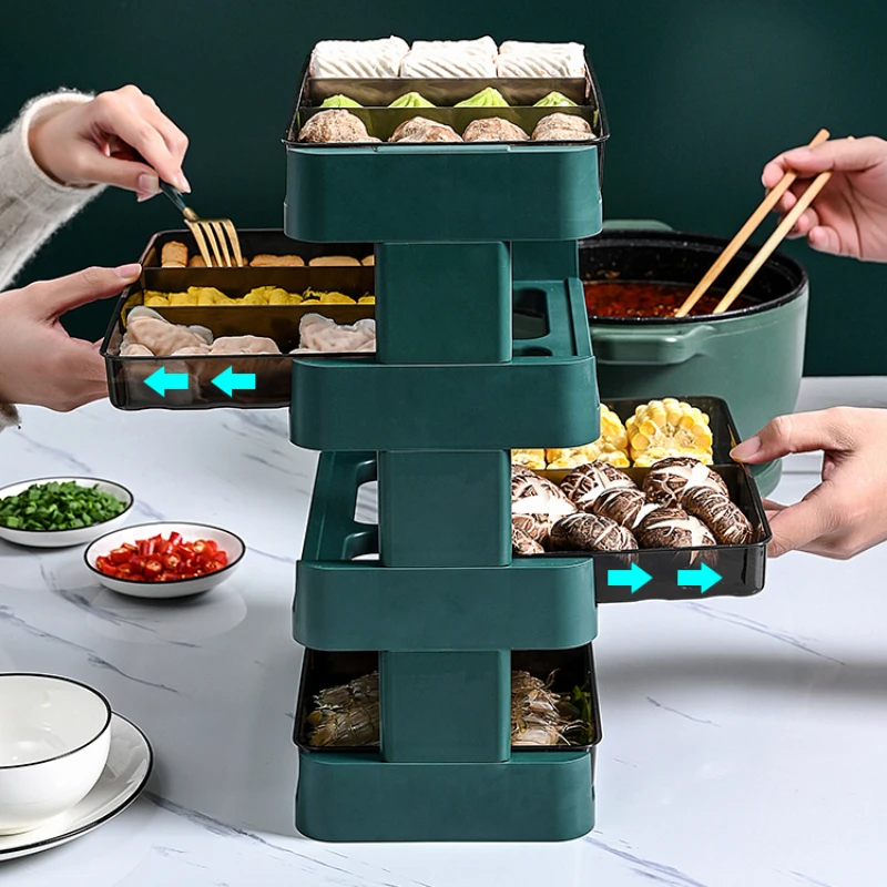 Multi-functional hot pot restaurant special food rackshelf