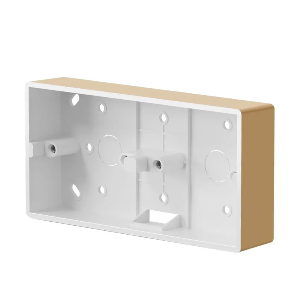 

PVC Home Improvement On-Wall Mount Switch Box 86 Type Wall Surface Junction Box External Mounting Box