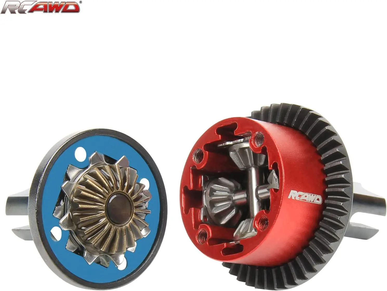 Alloy front/rear metal diff combo complete w/40CrMo main diff gear spur gear 43T SPIRAL for Arrma 1/7 1/8 6s EXB upgrade