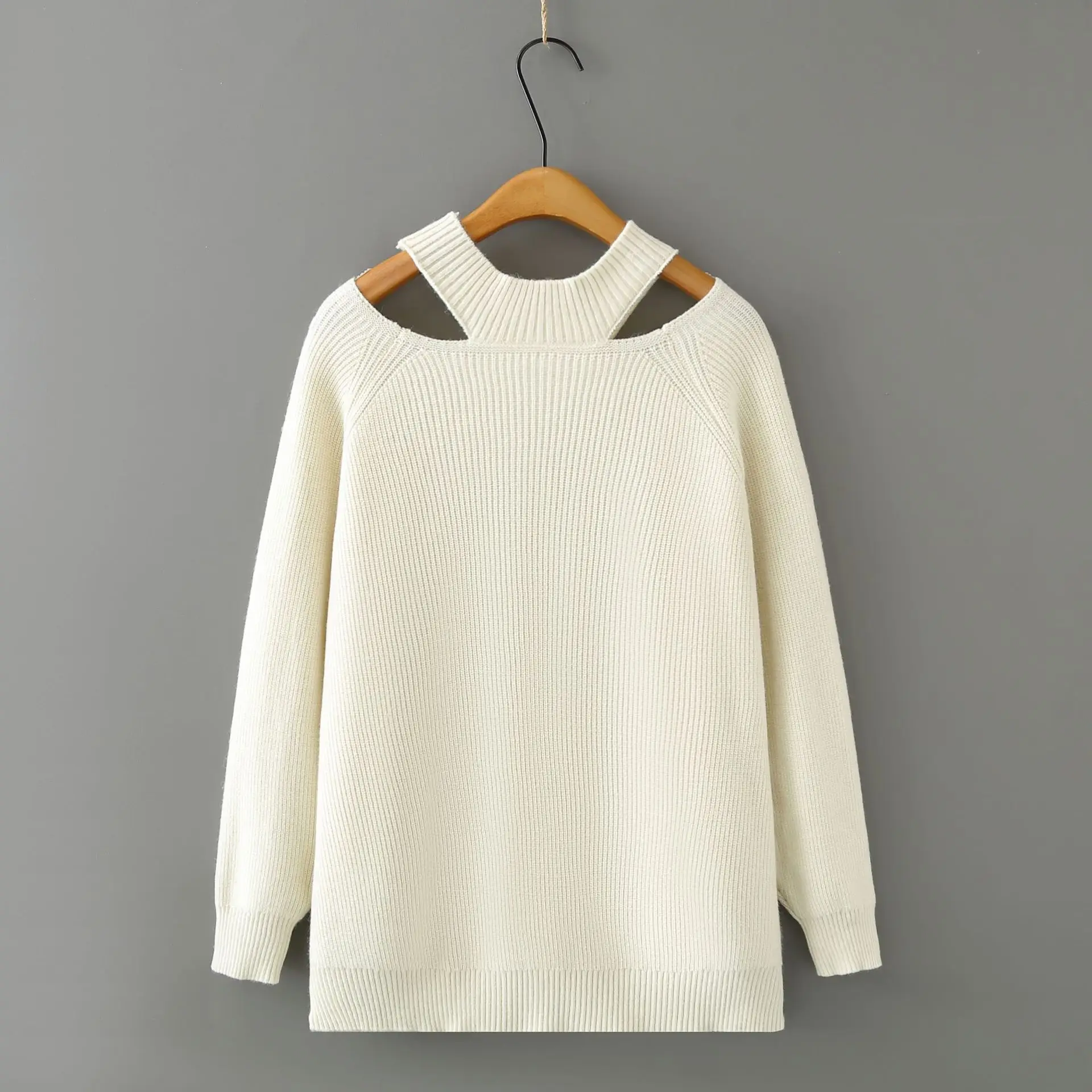 XXXXXXL سترات نسائية مقاس كبير للخريف والشتاء تصميم جديد بلوفرات سميكة مجوفة متوسطة الطول