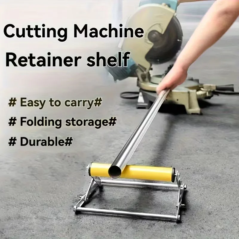 Height Adjustable Stainless Steel Cutting Machine Stand with Wheel-Foldable,Miter Saw Stand&Planer Stand for Material Support
