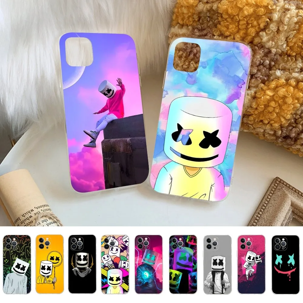 Cool M-marsh-mallow Phone Case For iPhone 15 14 11 12 13 Mini Pro XS Max Cover 6 7 8 Plus X XR SE 2020 Funda Shell