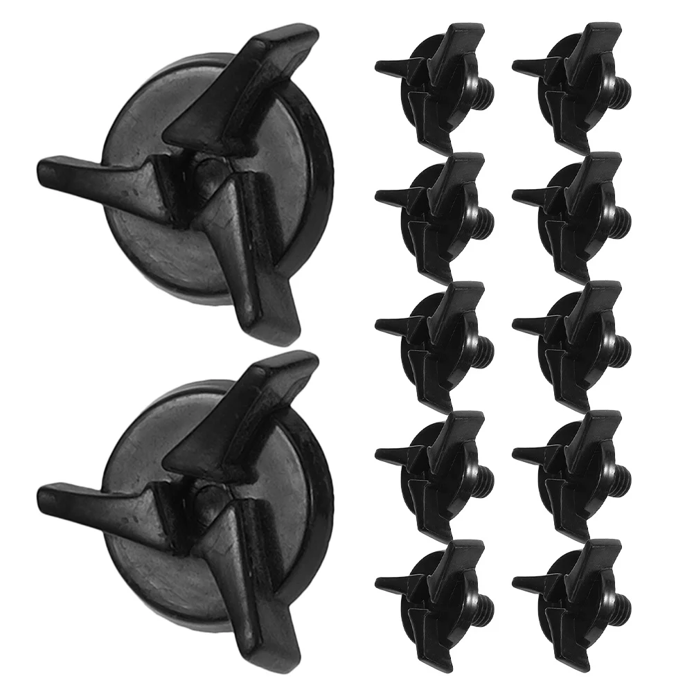 

12 pcs Motorcycle Screws Universal Fit For Visor Replacement Durable Plastic Fasteners Repair Kit Compatible With Bike