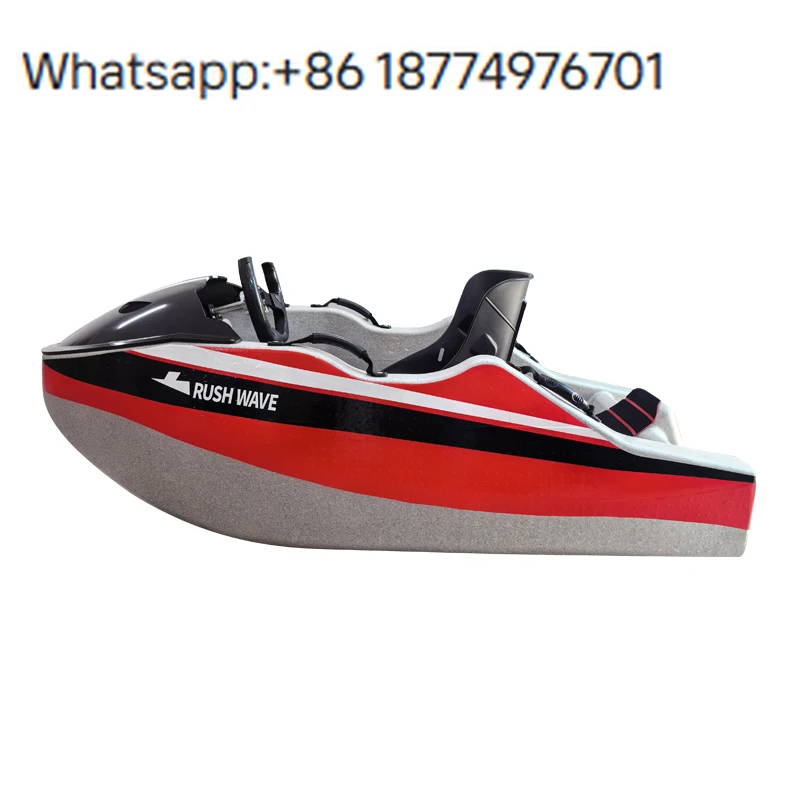 RUSH WAVE KT-0602 Mini Electric High-Speed Jet Karting Boat Full Power Easy Operation Water Surfboard Lakes Rivers Unisex China
