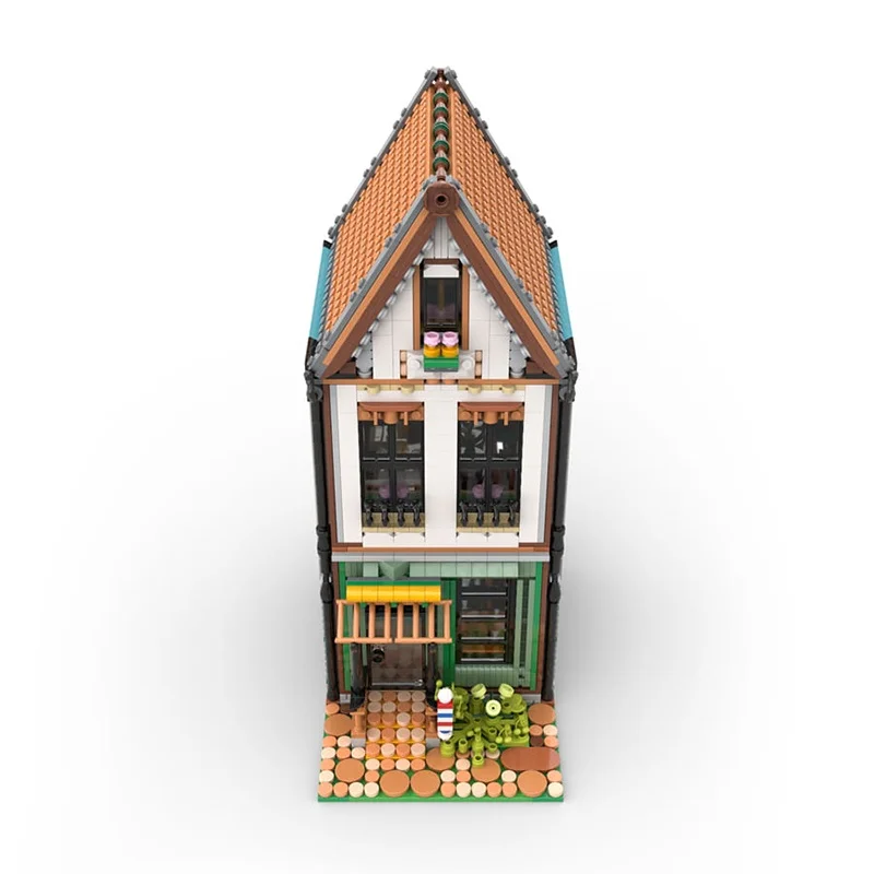 2143pcs MOC Kapper Modulair Model Bouwstenen Speelgoed Bouw Creatief Kerstcadeau Idee Onderwijs Baksteen Verjaardag