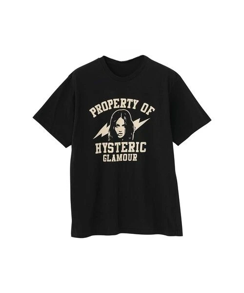 Family Matching T‑Shirt Hysteric Glamour Retro Lady Portrait Lightning Front Print Streetwear Parent‑Child Loose‑Fit Cotton Tee