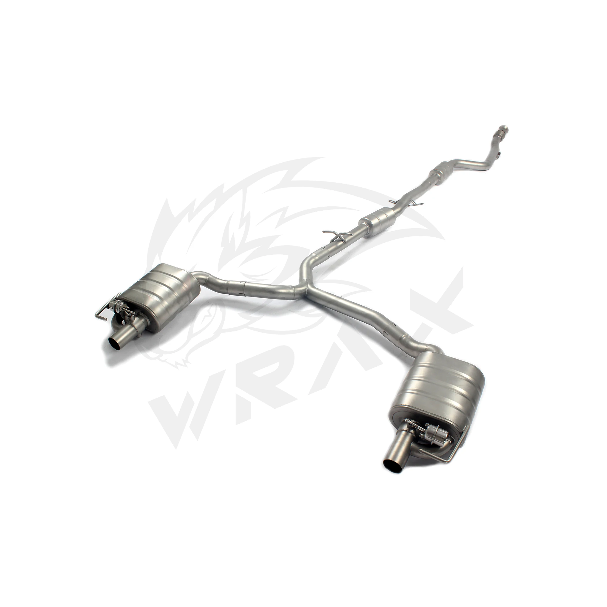 Wydech sportowy z zaworami, układ wydechowy Catback do BENZ Klasy C W205, rura ze stali nierdzewnej, możliwość personalizacji.