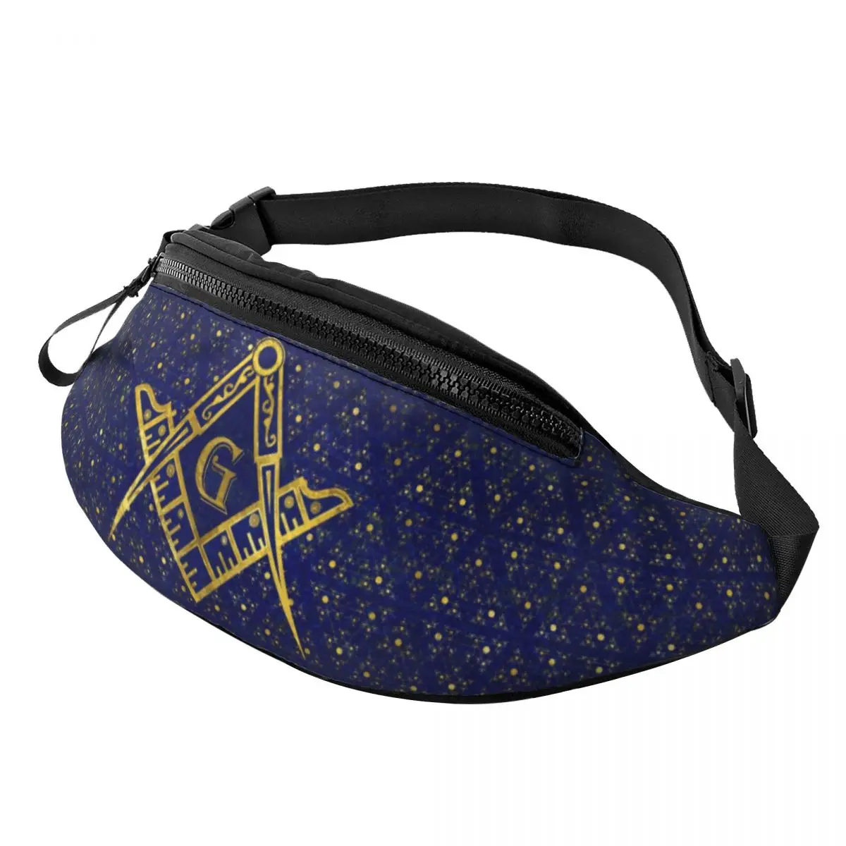 مخصص الماسونية الماسوني رمز حزمة مراوح النساء الرجال موضة الماسونية ميسون Crossbody الخصر حقيبة للمشي الهاتف المال الحقيبة