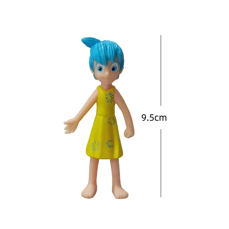 6Pcs/Set New Inside Out 2 Action Figure Toy Cartoon Movie Joy Anxiety Anger Sadness Disgust Fear Model Doll Figurines Kids Gift