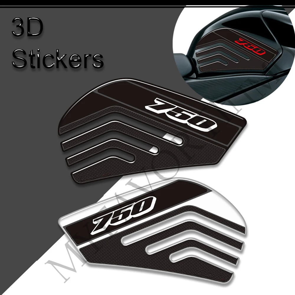 For Suzuki GSXR750 GSX750R Motorcycle Fuel Tank Knee Protector 3D Fishbone Stickers for Enhanced Protection And Customization 4